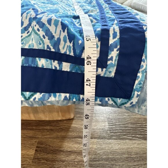 Nicoblu Nicobar Tunic in Deep Sea Blue Ikat Size 1X Petite - Picture 8 of 10